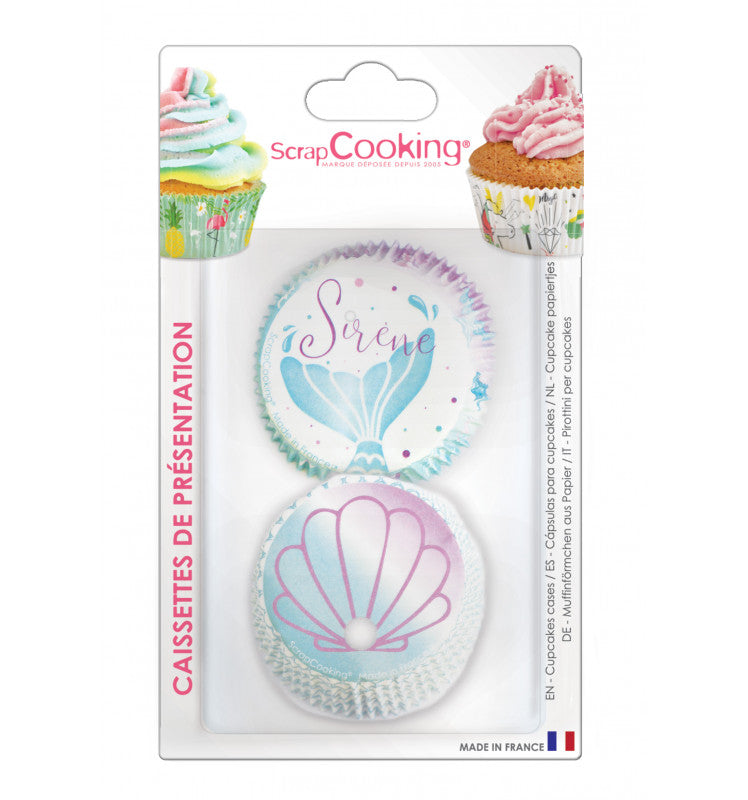 Anniversary House Caissettes à cupcakes sirène : : Cuisine et  Maison