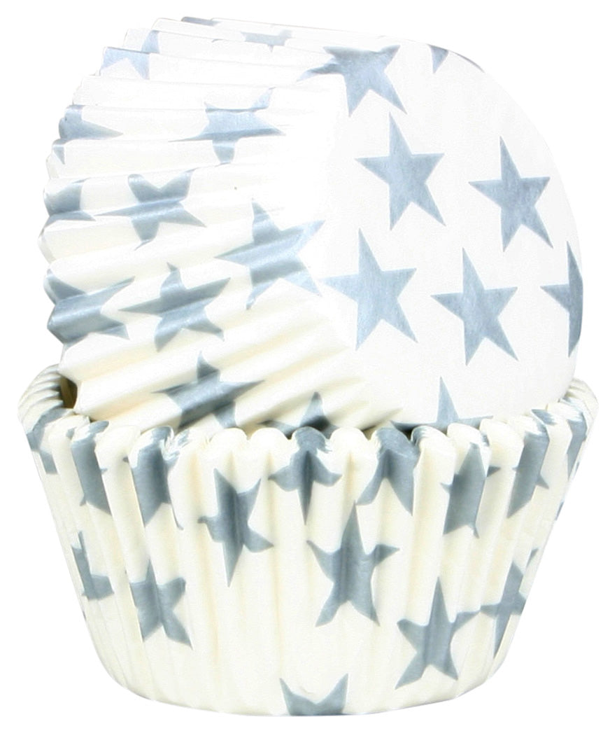 Moules à cupcakes bleu blanc rouge x45