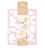 Plaque de découpoir à biscuit rectangle de couleur rose pastel sur le thème Licorne. Le découpoir est dans son emballage de la marque scrapcooking