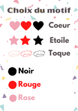 Duo de tabliers à personnaliser, pour enfant et adulte