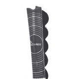 Tapis en silicone noir et blanc enroulé