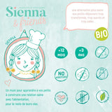 Instruction manuscrite pour un porridge pour enfant de la marque Sienna & Friends