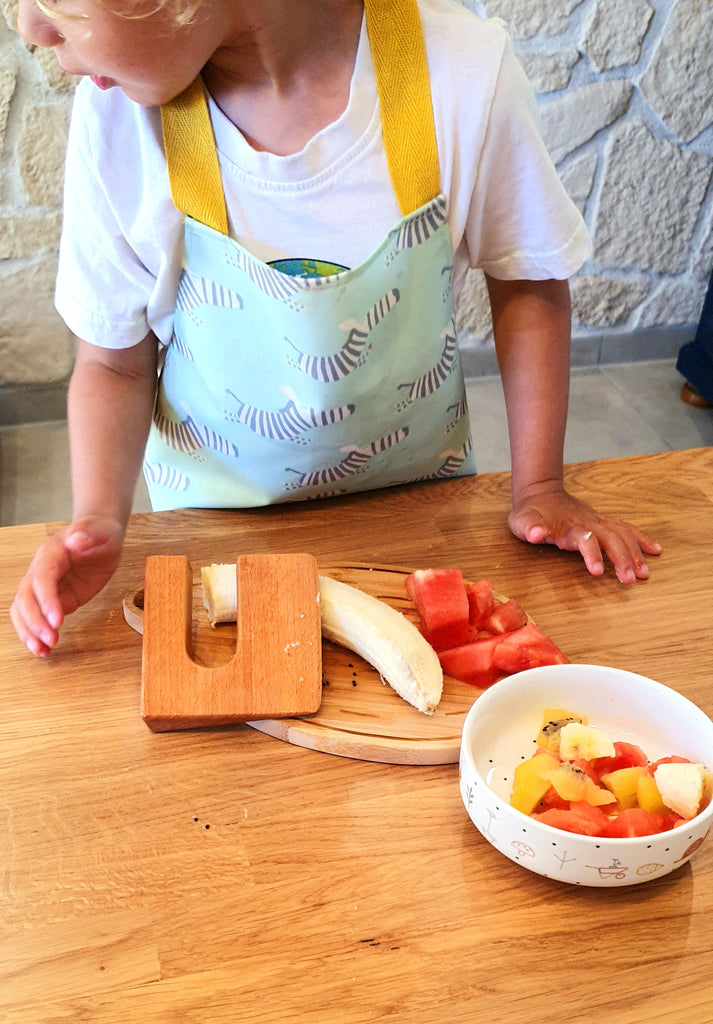 Couteau en bois Enfants Cuisine Jouet Sûr Couteau Couper Fruits