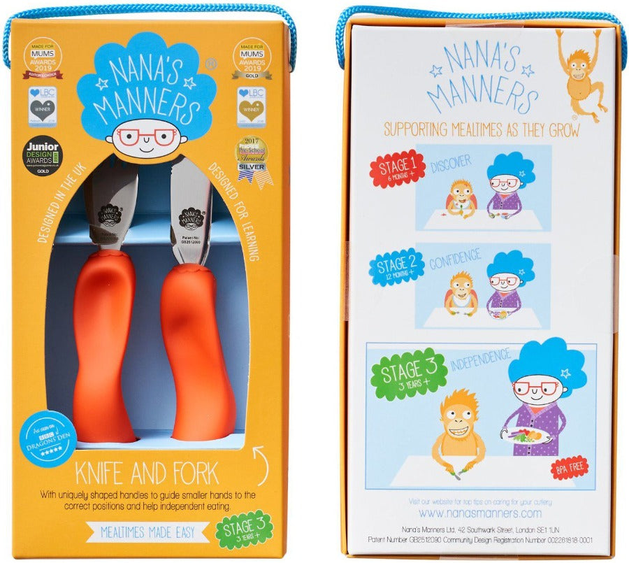 Couverts ergonomique pour enfant 3 ans - Nana's Manners – Les Baby's
