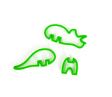 Emporte pièce de couleurs vertes et en forme de dinosaure