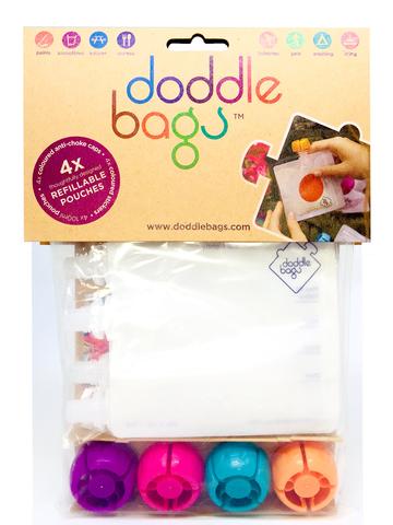 Gourdes réutilisables pack de 4 gourdes Doddle Bags – Les Baby's