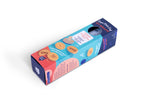 Kit Biscuits de Super Petit Chef dans son emballage de couleur bleue et rouge. Tampons pour biscuits aux motifs de supers héros