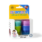 photo d'un emballage de verre Babycup avec des tasses multi couleurs
