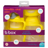 Emballage d'un pack evolutif pour enfant contenant une gourde avec 4 embout different de la marque Bbox.